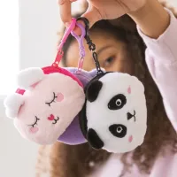 Pluche Muntenportemonnee – Konijn met Ritssluiting en Clip
